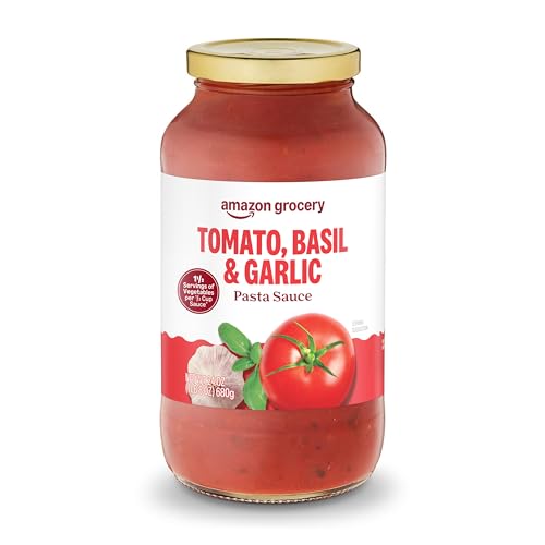 Amazon Grocery, Tomato, Basil, & Garlic Pasta Sauce, 24 Oz