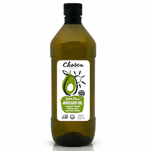 Chosen Foods Avocado Oil, 1.25 Liter - All Purpose Cooking Oil made from 100% pure avocados - Non-GMO, Gluten-Free, Keto Friendly - 42.3 Fl Oz (Pack Of 1)