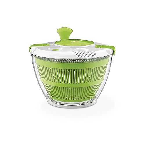 Cuisinart Large Spin Stop, 5qt, CTG-00-SAS1 Salad Spinner, 5 Quart, Green & White