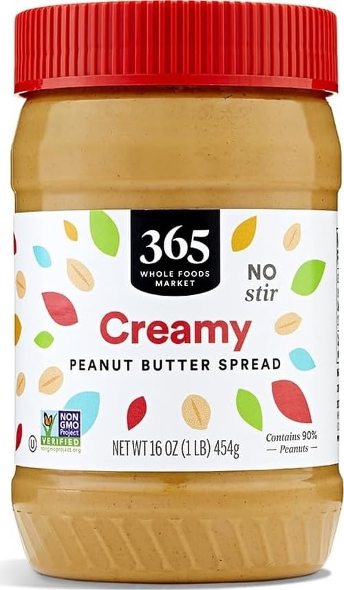 365 by Whole Foods Market, Creamy Peanut Butter Spread, No Stir, 16 Ounce