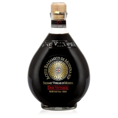 Due Vittorie Oro Gold Balsamic Vinegar of Modena. Highest Score from the Consortium of Modena - 16.9 Fl Oz
