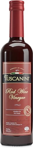Tuscanini Italian Red Wine Vinegar, 16.9oz | Red Wine Vinegar for Salads and Cooking | Product of Italy | Kosher for Passover