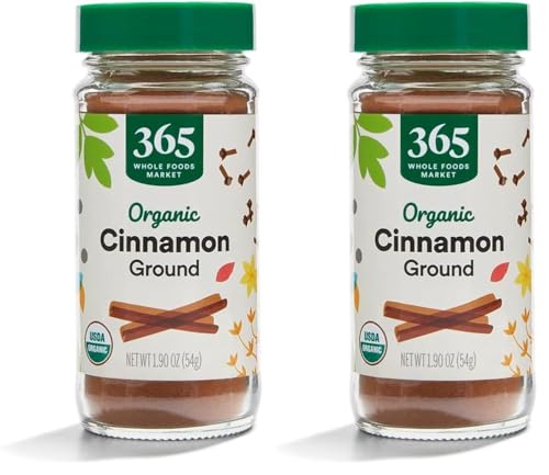 365 by Whole Foods Market, Organic Ground Cinnamon, 1.9 Ounce, (Pack of 2)