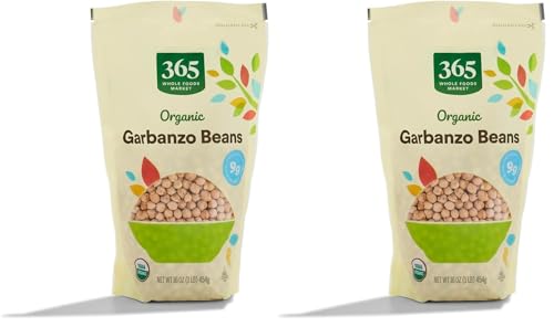 365 by Whole Foods Market, Organic Garbanzo Beans, 16 Ounce (Pack of 2)