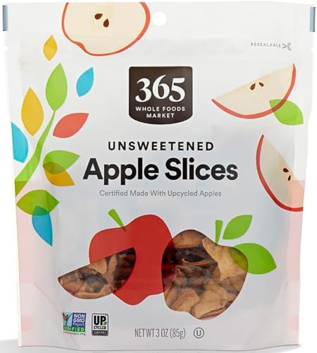 365 by Whole Foods Market, Dried Upcycled Apple Slices, 3 Ounce
