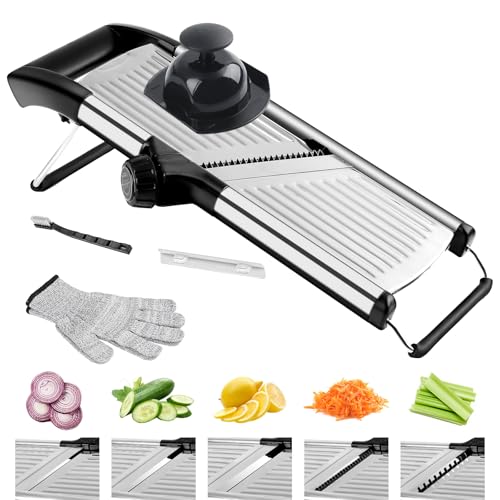 Mandoline Slicer for Kitchen, Adjustable Vegetable Slicer