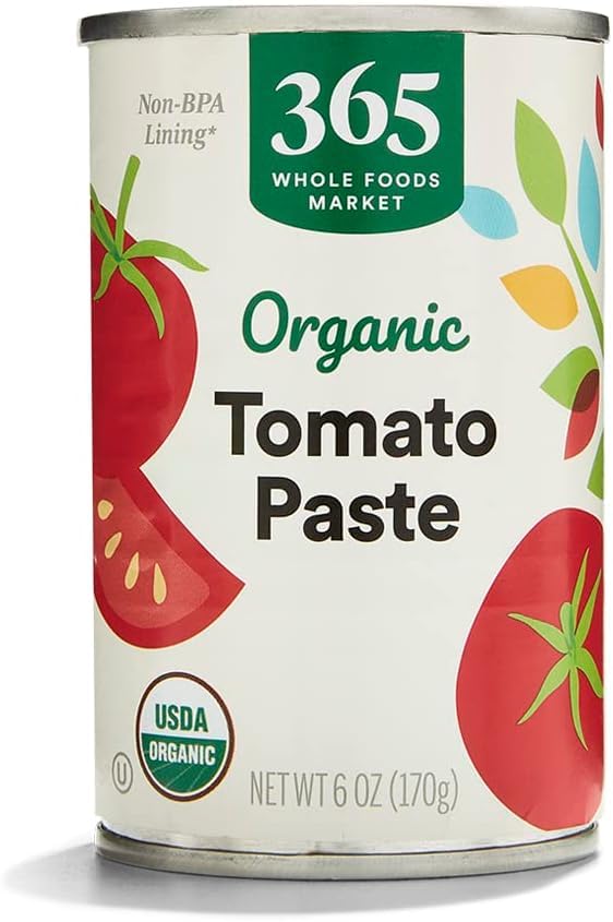 365 by Whole Foods Market, Organic Tomato Paste, 6 Ounce (Pack of 6)