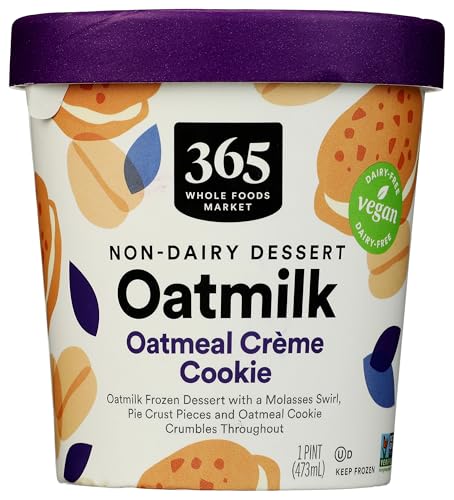 365 by Whole Foods Market Oatmeal Creme Cookie Oat Milk Frozen Dessert, 1 PT