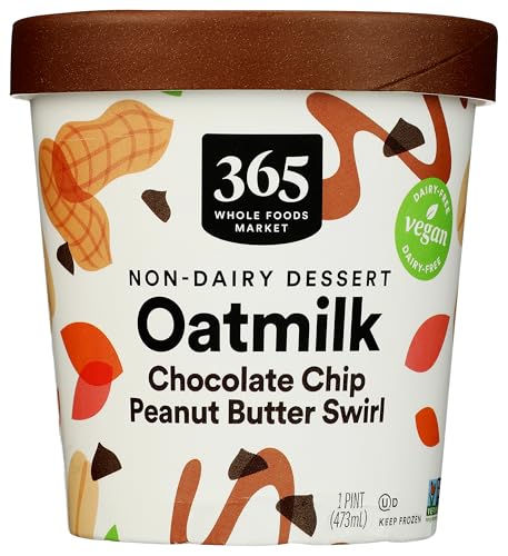365 by Whole Foods Market Chocolate Chip Peanut Butter Oat Milk Frozen Dessert, 1 PT
