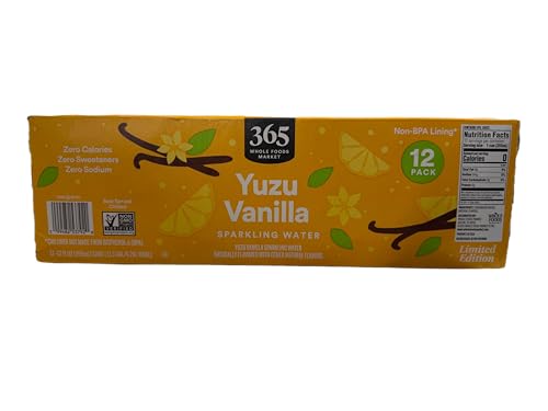 365 by Whole Foods Market Yuzu Vanilla Sparkling Water 12pk, 12 FZ