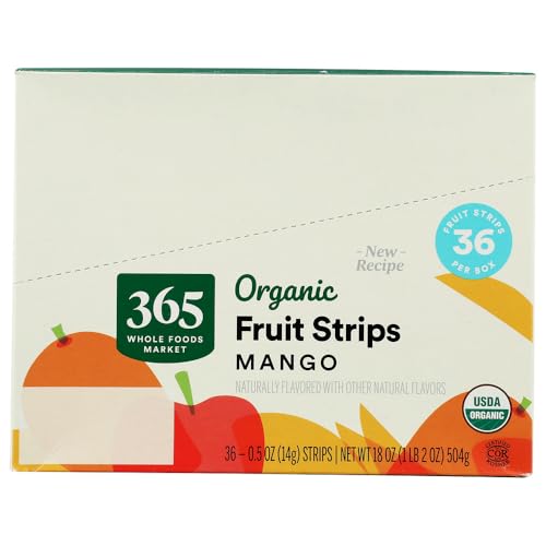365 by Whole Foods Market Organic Mango Fruit Strip Multipack, 0.5 OZ