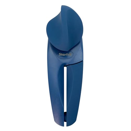 Starfrit MightiCan Can Opener, Safe Smooth-Cut, Comfort Grip, Blue