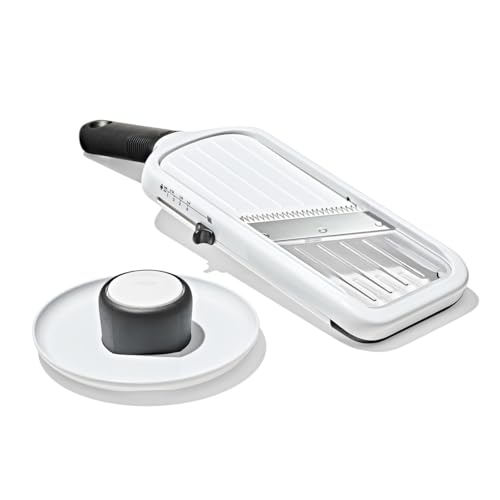 OXO Good Grips Precision Handheld Mandoline, Mandoline Slicer, Adjustable Thickness Vegetable Slicer for Everyday Prep