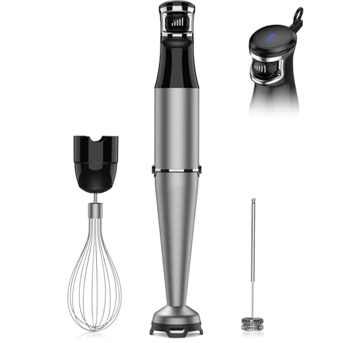 Turelar Immersion Blender Handheld 3-in-1 Hand Blender Set 1100W Heavy Duty