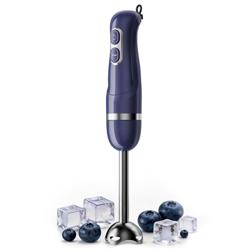Turelar Immersion Blender Corded 400W, 2 Speed, Emulsifier, Blend, BPA-Free
