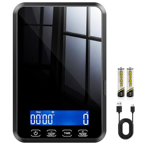 33lb Food Scale Rechargeable, Digital Kitchen Scale Grams and Ounces
