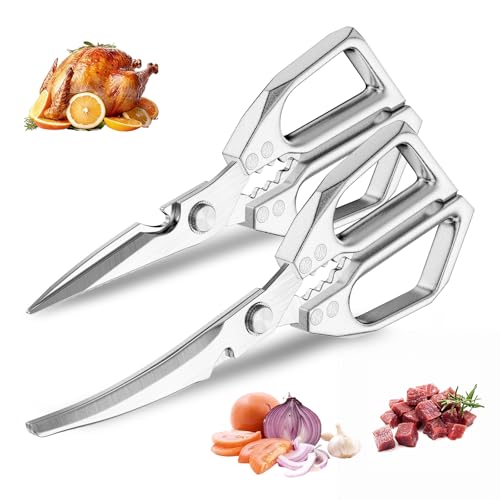 2-Pack Heavy Duty Stainless Steel Kitchen Scissors