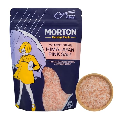 Morton Salt All-Natural Himalayan Pink Salt, Coarse, 16 Ounce