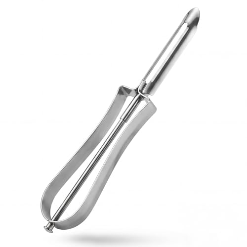 Stainless Steel Vegetable Peeler, Ergonomic Swivel Blade Potato Peeling Tool