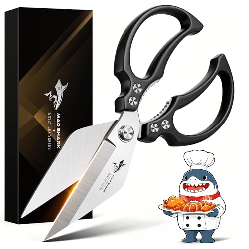 MAD SHARK Heavy Duty Kitchen Shears, All Purpose Kitchen Scissors