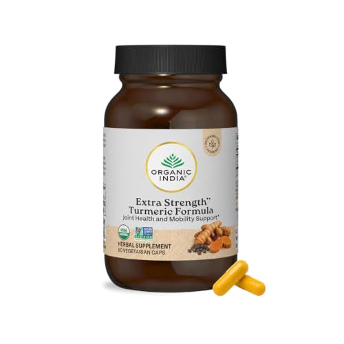 Organic India Extra Strength Turmeric Supplement Capsules - 60 Count