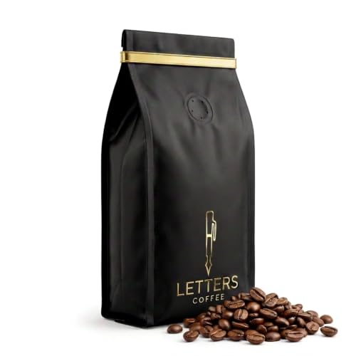 Letters Coffee — Single Origin Guatemalan Whole Bean Medium Roast, Huehuetenango Highlands, Grade A Specialty Coffee, 12 oz