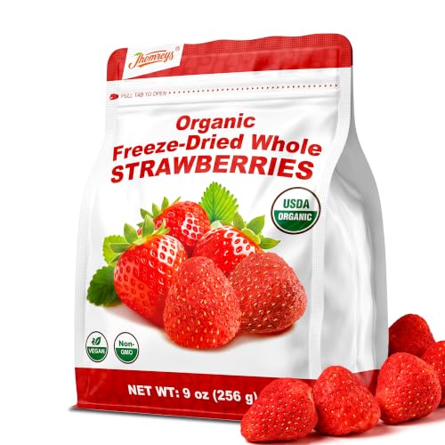 Organic Freeze Dried Whole Strawberries, Dehydrated Fruits Dry Berries