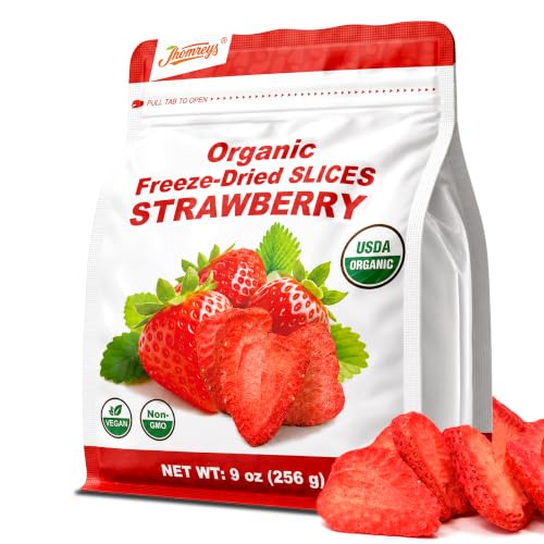 Organic Freeze Dried Strawberries Slices Dehydrated Fruit & Dry Berries