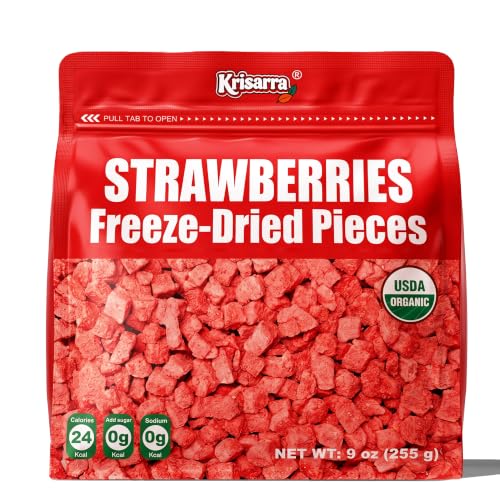 Organic Freeze Dried Strawberries Pieces, Dehydrated Strawberry Sugar Free