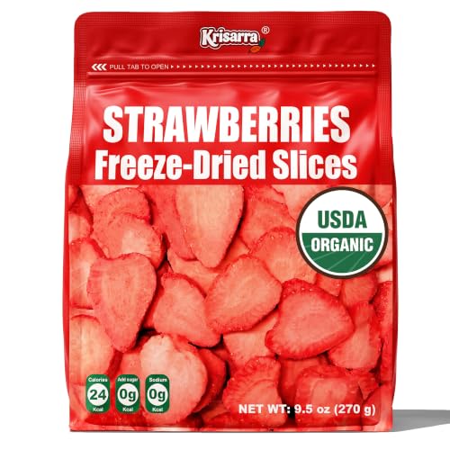 Organic Freeze Dried Strawberries Slices, Dehydrated Strawberry Sugar Free