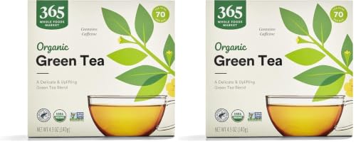 365 by Whole Foods Market, Organic Green Tea, 70 CT (Pack of 2)