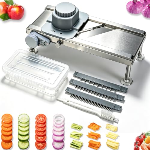 Goldtree Mandoline Slicer Adjustable Vegetable Onion Potato Food Cutter