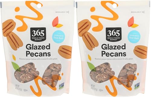 365 by Whole Foods Market, Glazed Pecans, 8 Ounce (Pack of 2)