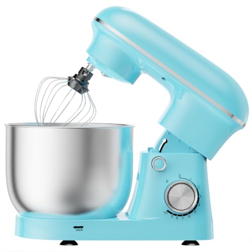 OLIXIS 6.3 Qt Stand Mixer, 10-Speed Tilt-Head Electric Mixer for Baking