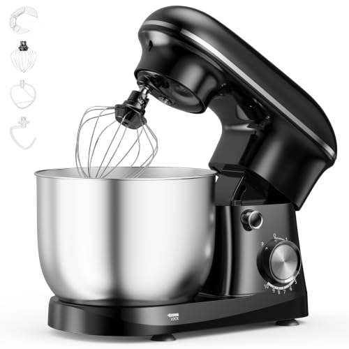 OLIXIS 6.3 Qt Stand Mixer, 10-Speed Tilt-Head Electric Mixer for Baking