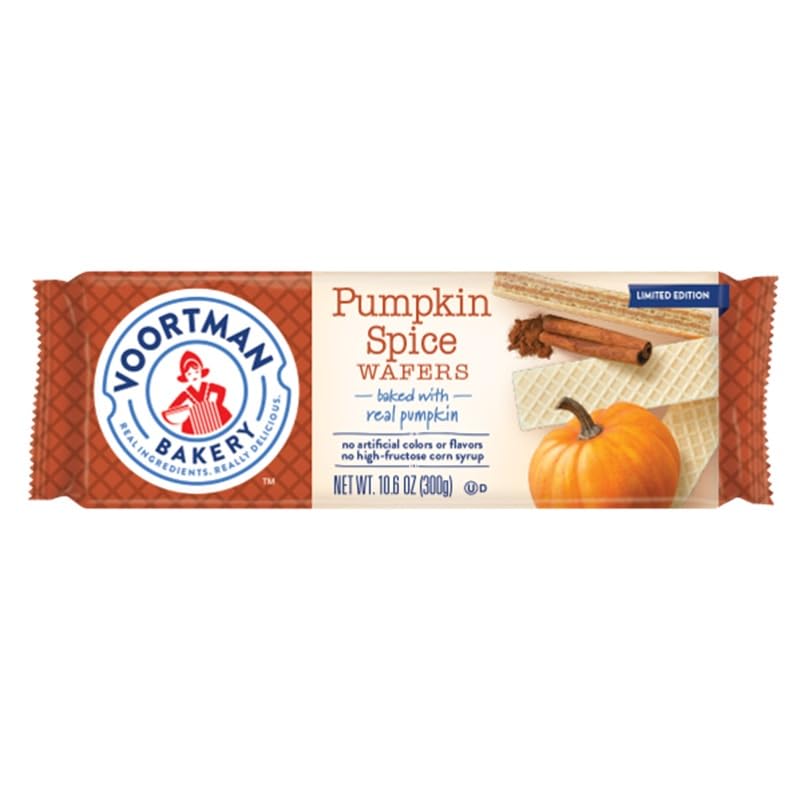 Voortman, Wafers Pumpkin Spice, 10.6 Ounce