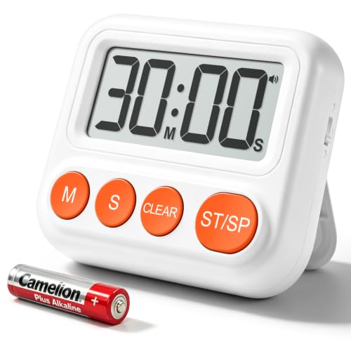Digital Kitchen Timer, Magnetic Countdown Timer with Large LCD Display