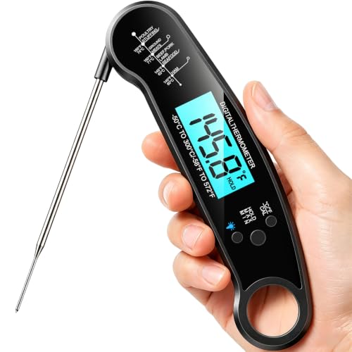 Instant Read Meat Thermometer Digital, 1-2 Sec, Cooking, Food, BBQ