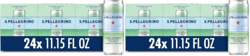 S.Pellegrino Sparkling Natural Mineral Water, Unflavored, 11.15 Fl. Oz (Pack of 48)