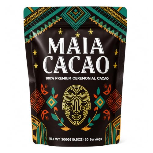 Maia Cacao Powder Organic with Flavanol, 100% Organic Cocoa Powder, 300g