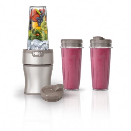 Ninja Nutri-Plus Personal Blender, 900PW, (3) 20oz Cups, Taupe, BN301BRBRN