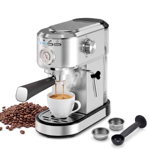 NEWBULIG Compact Expresso Coffee Machine 20Bar Espresso Machine, Steam Wand